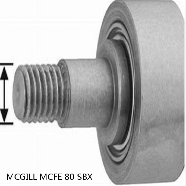 MCFE 80 SBX MCGILL Bearings Cam Follower Stud-Mount Cam Followers V-Groove Cam Followers #1 small image